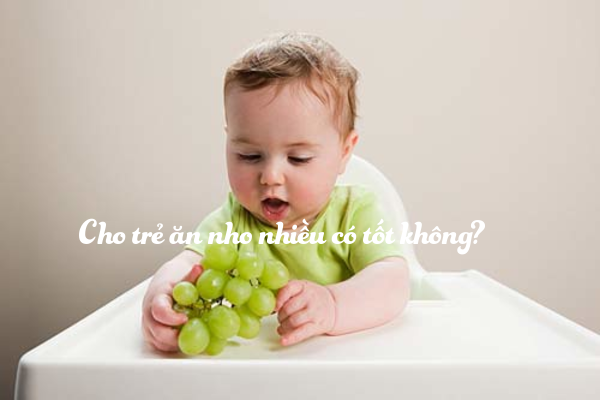 Cho trẻ ăn nho nhiều có tốt không?