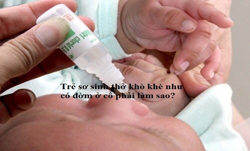 Trẻ sơ sinh thở khò khè như có đờm ở cổ phải làm sao?